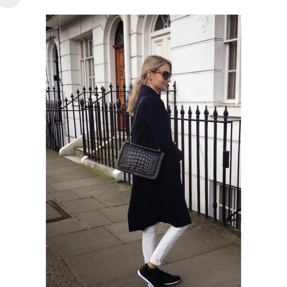 Zara quilted croc and leather shoulder bag - Picture 2 of 14